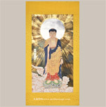 机裱佛像画(镜心）