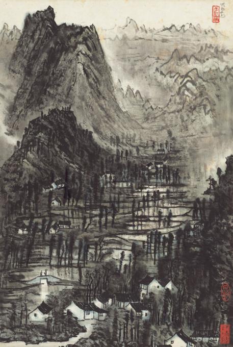 李可染-青山密林图46x68