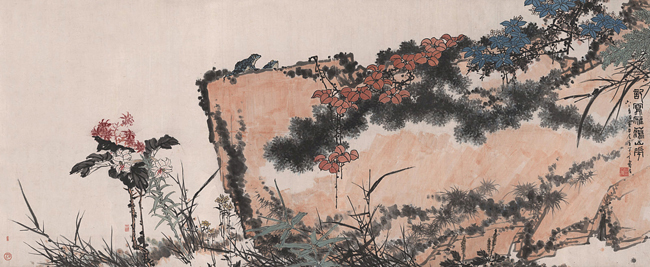 潘天寿-雁荡花石图365x150cm