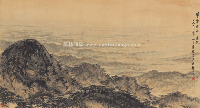 傅抱石-江山多娇-纸本-96X178cm