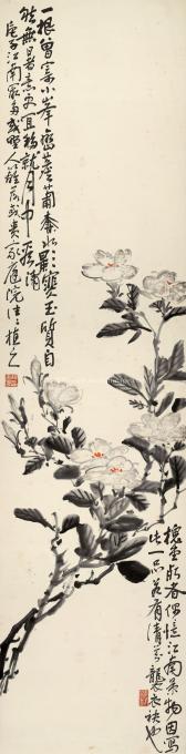 精品-陈师曾-玉质自能无暑意34x138cm