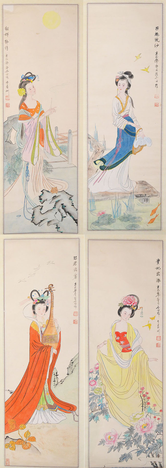 四大美女供大家鉴赏专业书画扫描复制装裱 四大美女供大家鉴赏专业书画扫描复制装裱